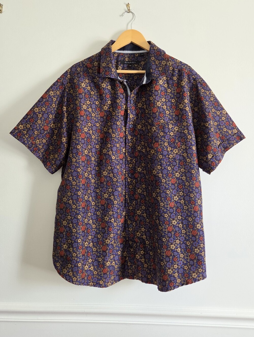 Synrgy Floral Button Down Shirt